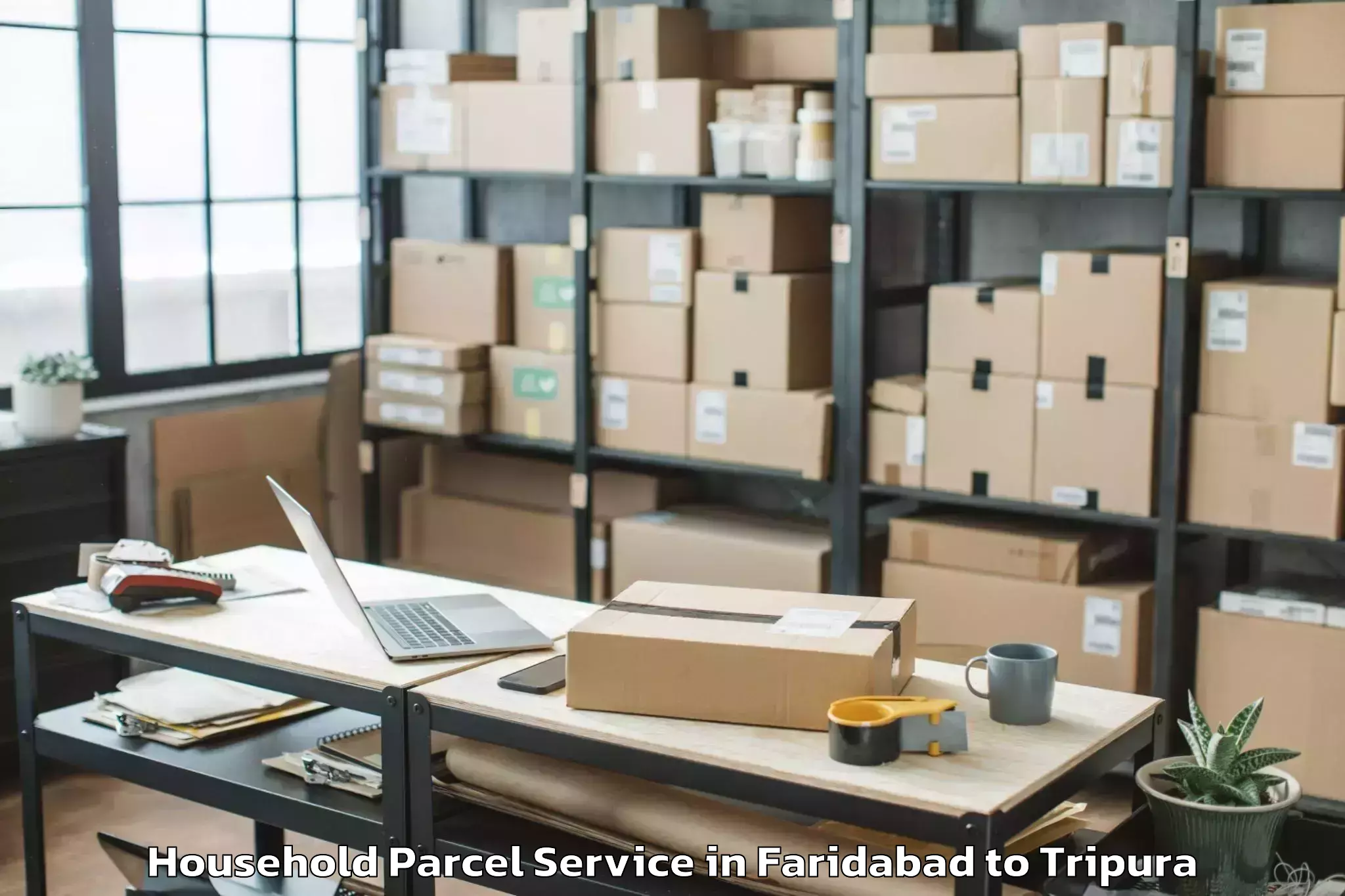 Book Your Faridabad to Damchhara Household Parcel Today